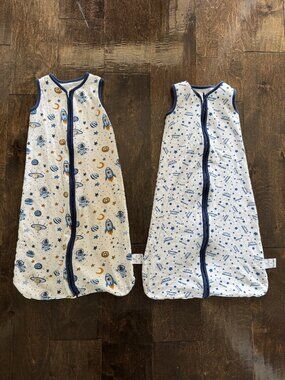 DaysU Sleep Sack Wearable Blanket Bundle of Two Baby Large Space Theme Pattern C